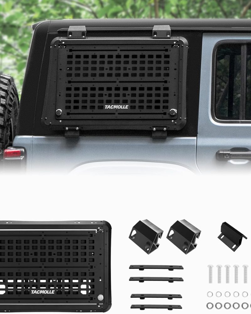Tacmolle Left/Right Side Window Molle Panel For Jeep Wrangler JL
