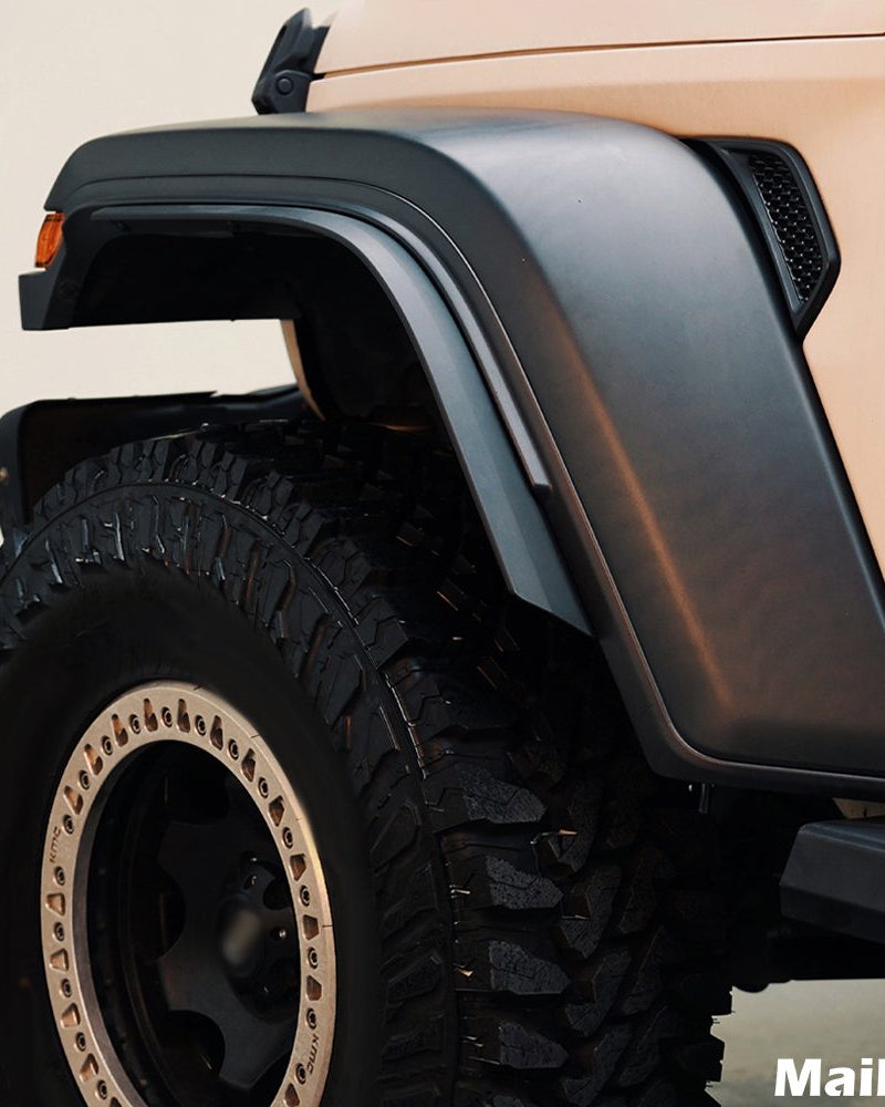 Maiker Extension Fender Trim With Rivet For Jeep Wranger JL Accessories