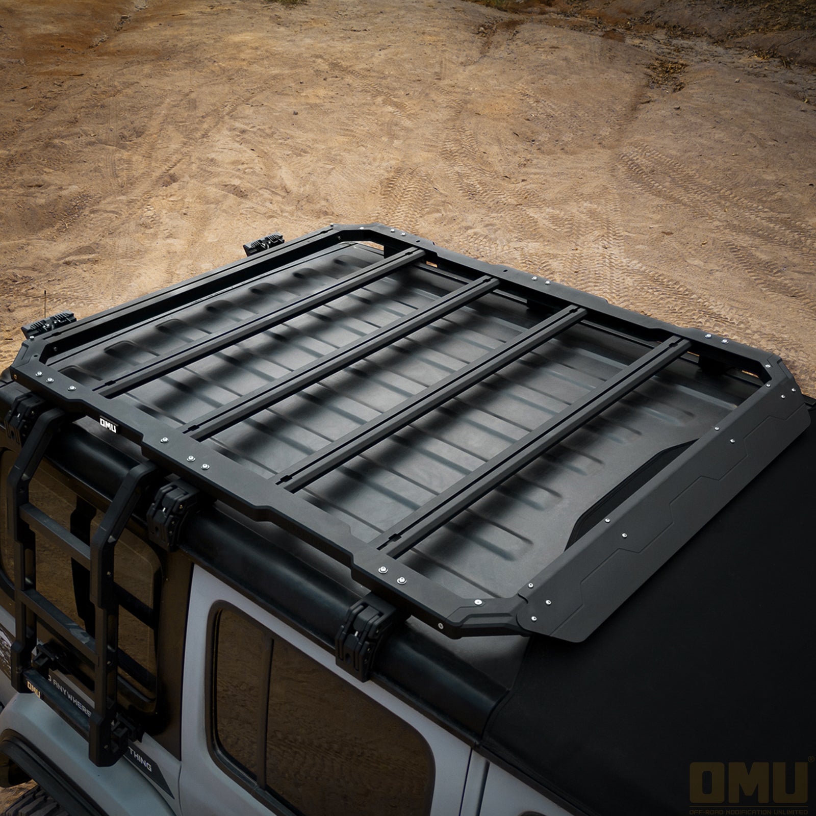 OMU Genesis Aluminum Roof Rack for Jeep Wrangler JL Gladiator JT overland cargo storage