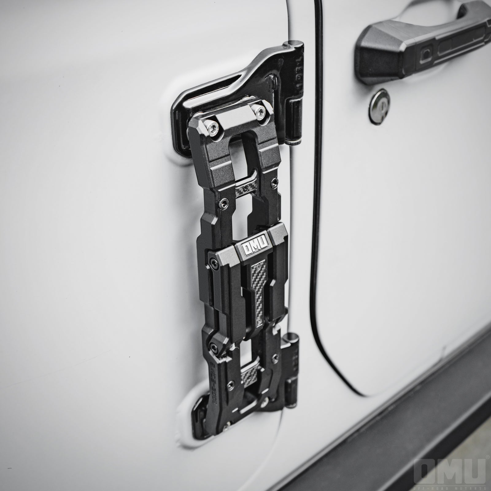 OMU Genesis aluminum door hinge step folding foot pedal for Jeep Wrangler JK JL JT roof rack access