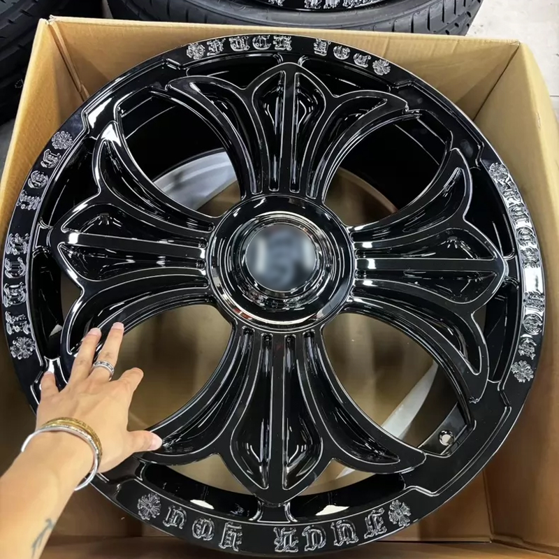 19-24 Inch Custom CNC Machined Flow Formed Forged Alloy Wheels Custom ET Lightweight Multi-Fitment Custom Offset PCD Luxury Cars