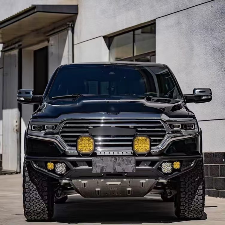 19 for Ram FAB Front Bumper Guard Metal Bar Scratch-Resistant Sturdy & Beautiful Auto Parts New Enhanced Safety Feature