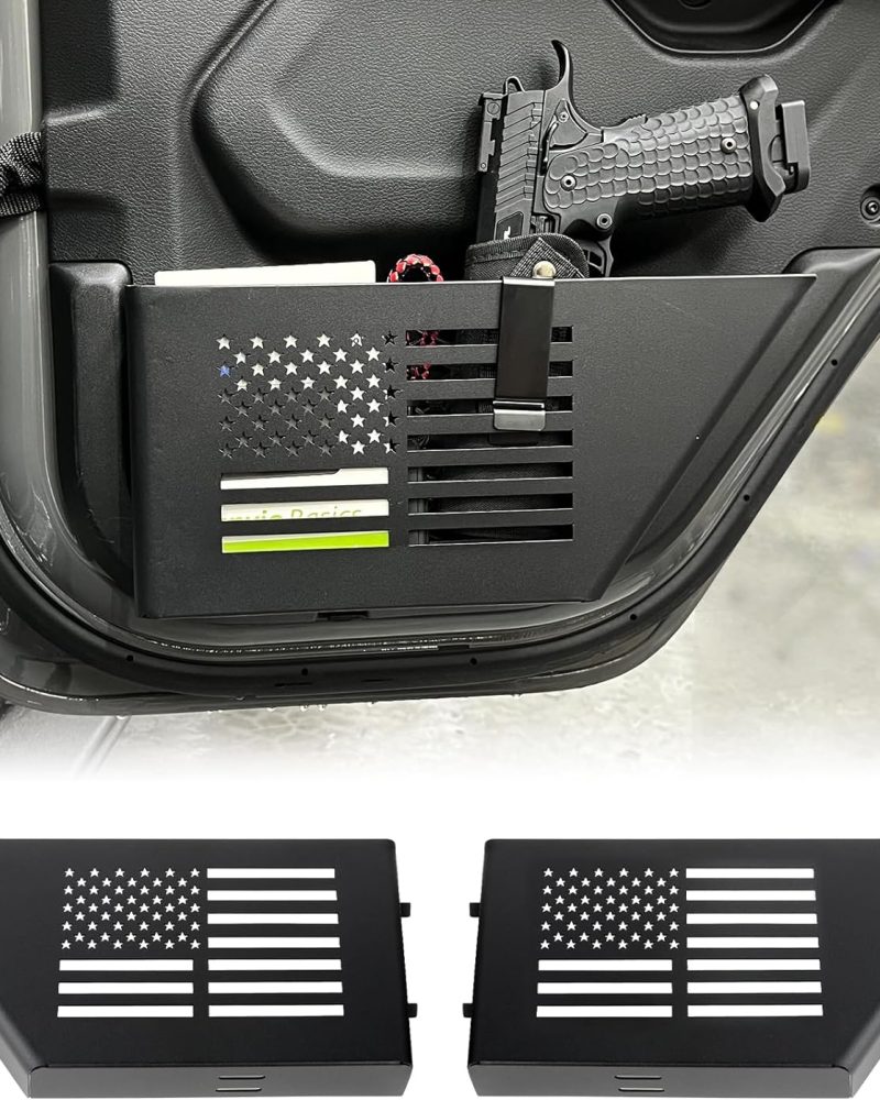 Maiker Metal Rear Door Organizer Storage Box For Jeep Wrangler JL JT