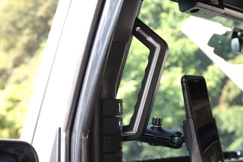 Jeep Wrangler steel grab handles roll bar