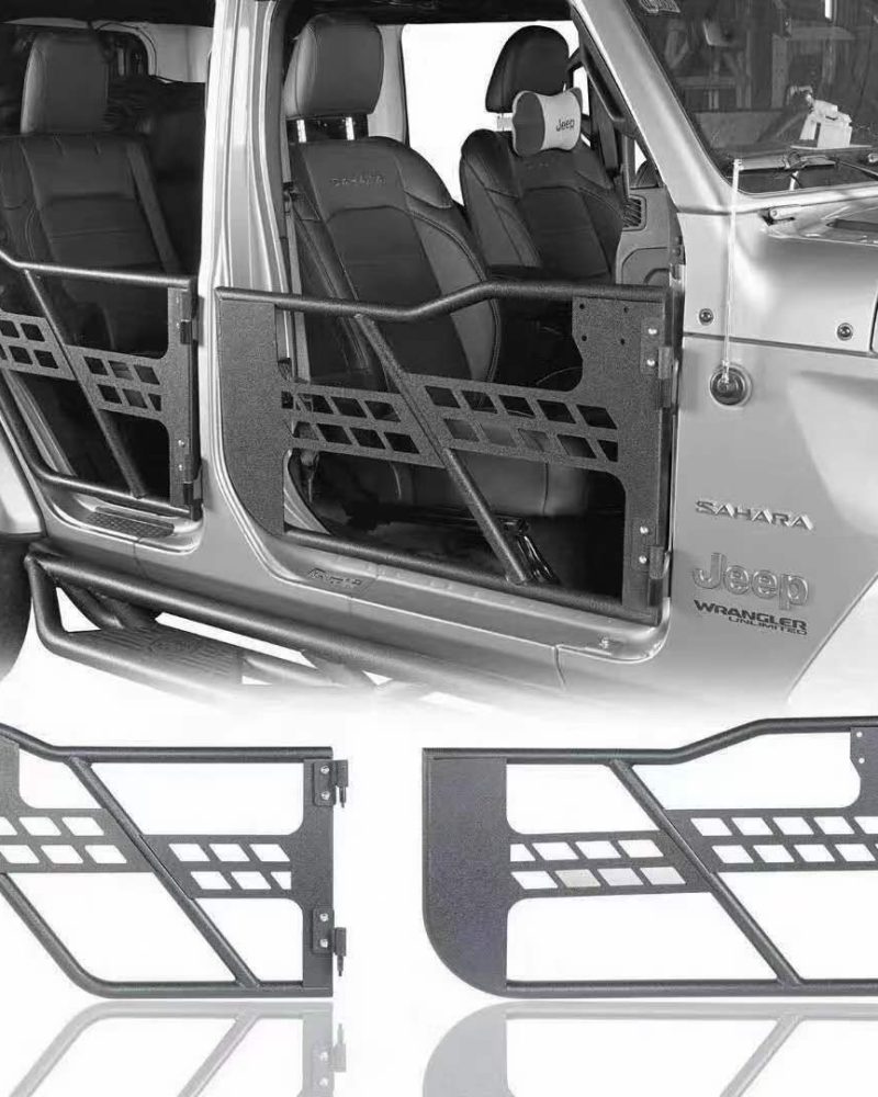 4x4 Off road tubular door with mirror for Jeep Wrangler Accessories half door for JKJL