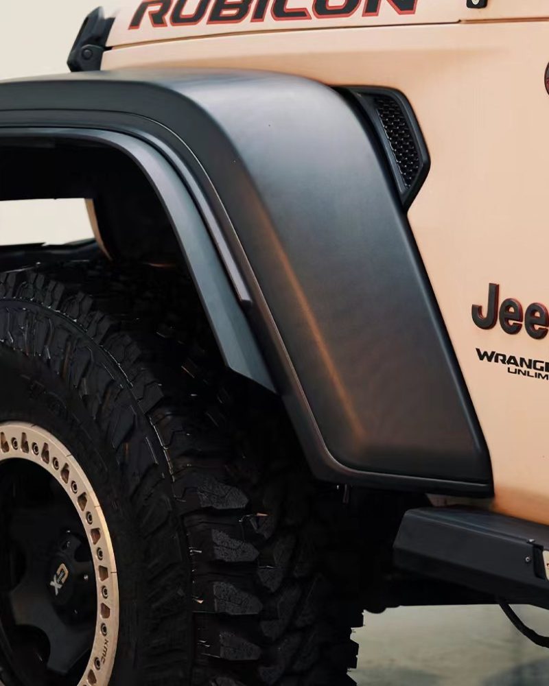 Maiker Fender Flare Extension Trim(Fit Origin Low Fender) For Jeep Wra
