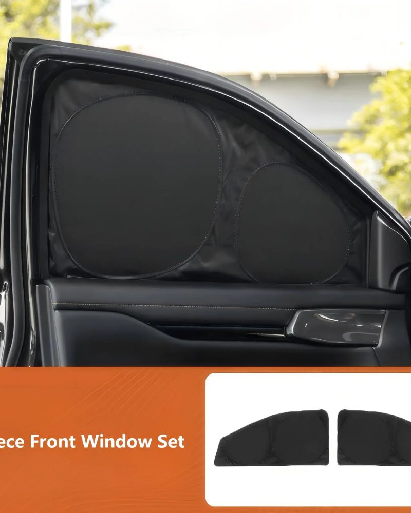 BYD Shark 6 Custom-Fit Overland Window Screens Magnetic Mosquito-Proof Camping Mesh & Thermal Privacy Sun Shade