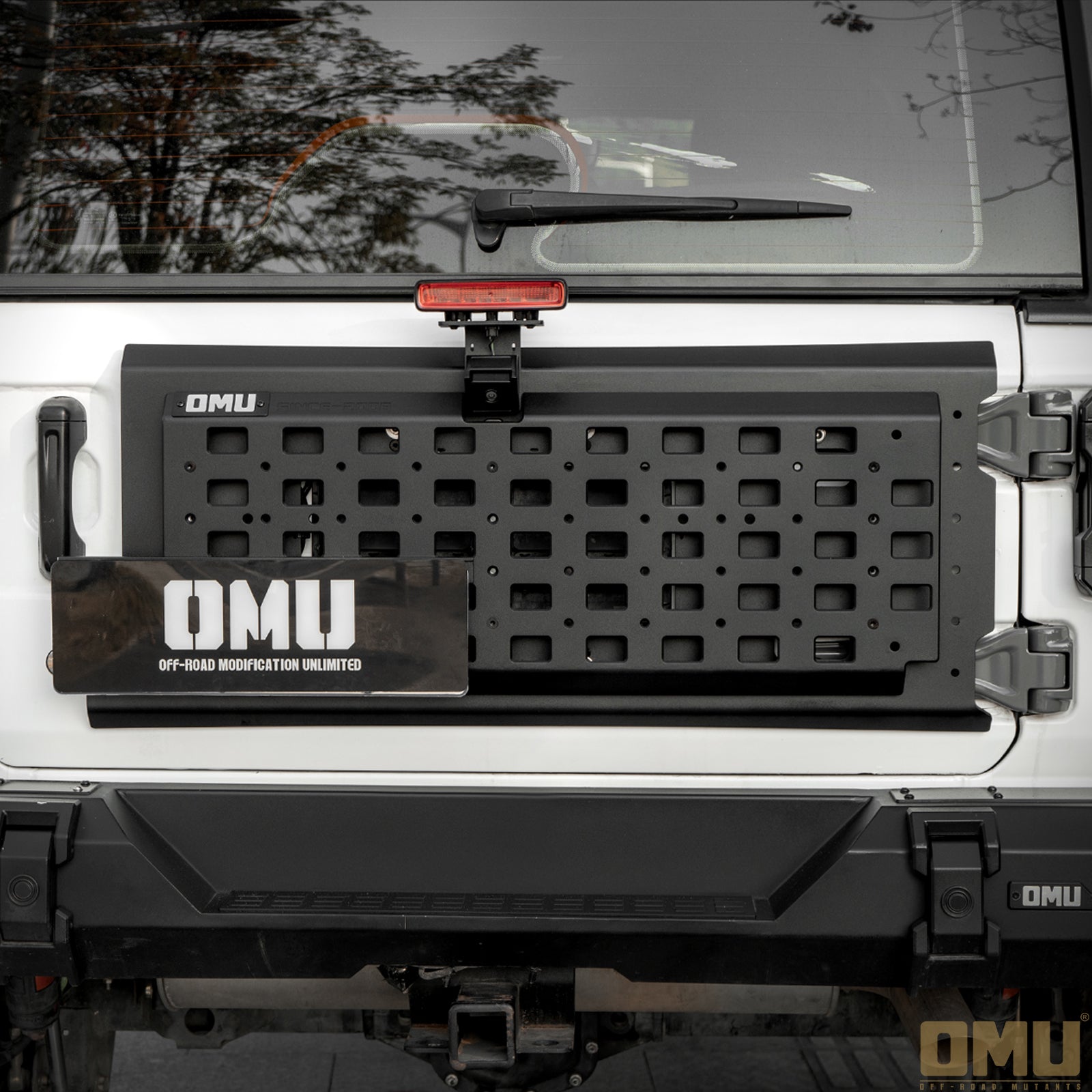 OMU Genesis rear tailgate cargo basket for overland modular utility