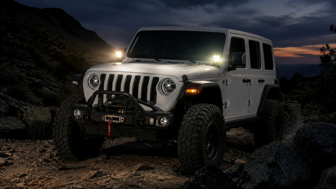 OMU Genesis 3'' A-Pillar Spotlight Lighting Guide | Maike Auto