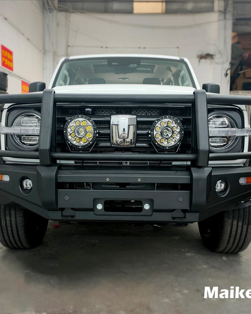 Maiker Aluminum Front Bumper With Fog Light Turn Signal For Tank 300 Accessories