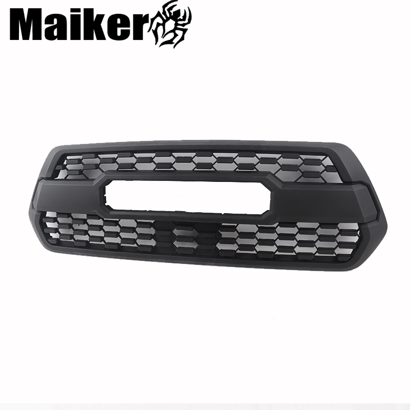 4x4 Offroad Parts Honeycomb Black Front Grilles With Mesh Grill For Tacoma 16-on Accessories