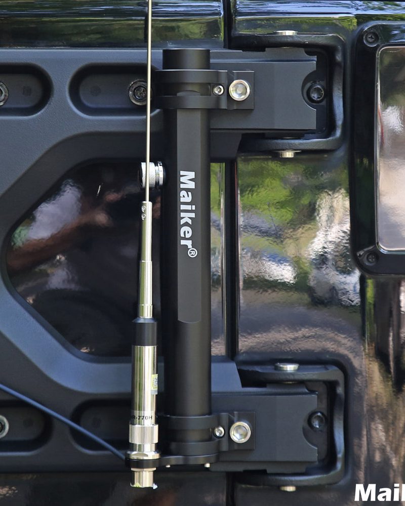 Maiker Aluminum Tailgate Flagpole Holder Bracket for Jeep Wrangler JK JL