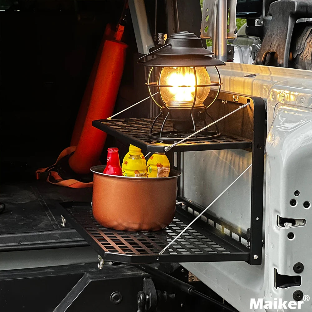 Ford Bronco tailgate fold table ,the easy folding feature of the produ