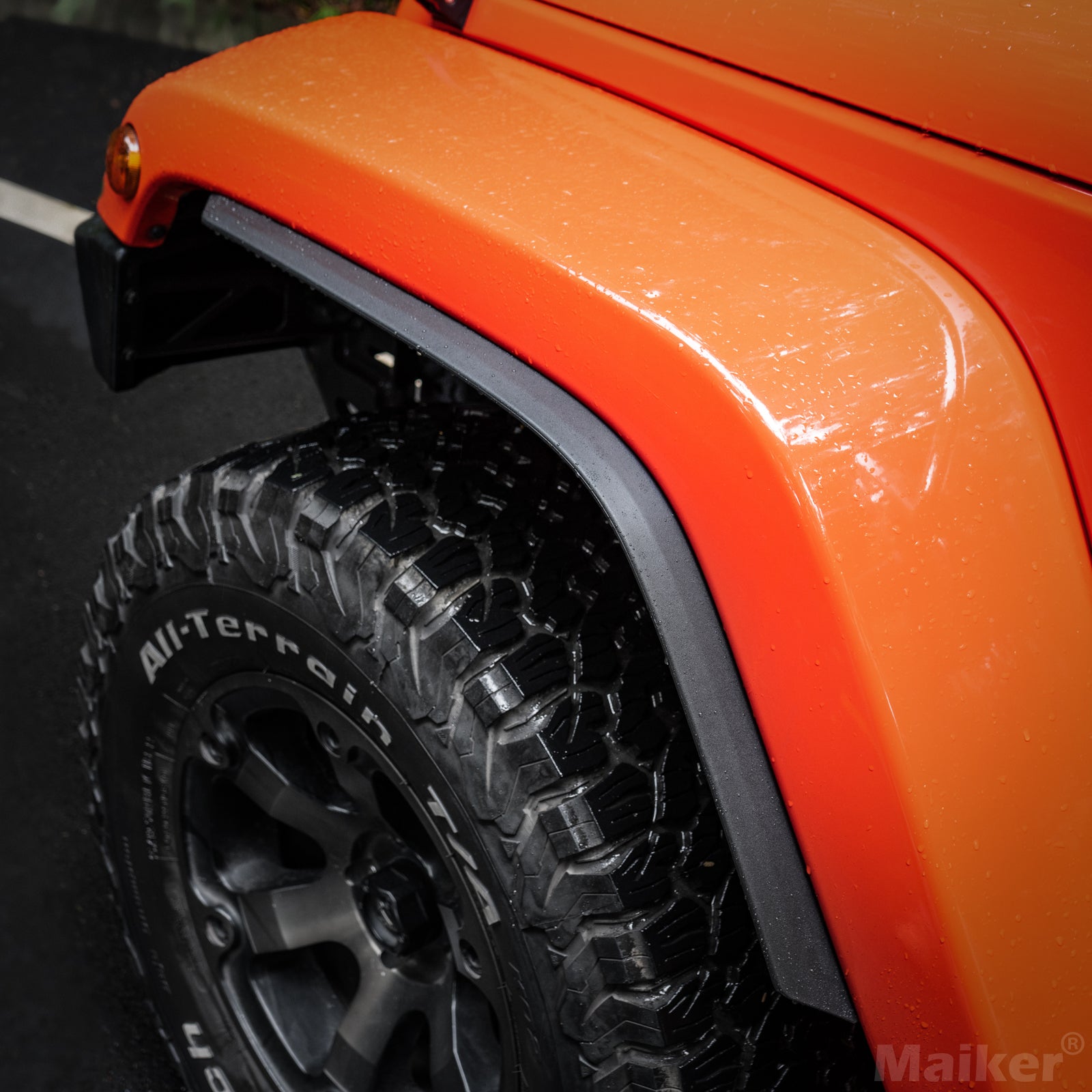Maiker Jeep Wrangler JL fender flares ABS plastic rivet style