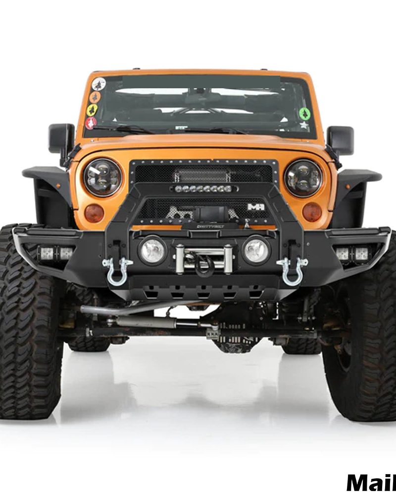 Maiker Steel Front Bumper With Sensor Hole For Jeep Wrangler JL/JT Accessories