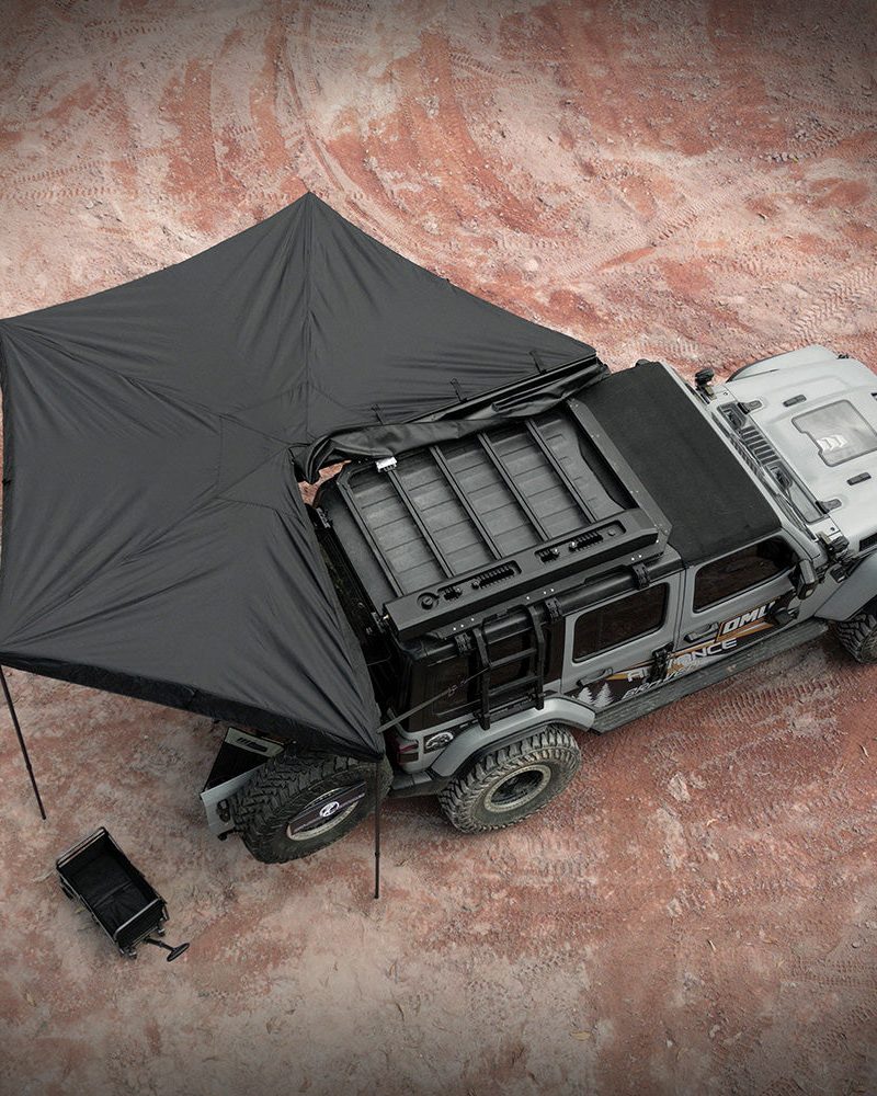 Overland 270° Awning House Tent for Driver Side, Only Top Awning Not Include Side wall