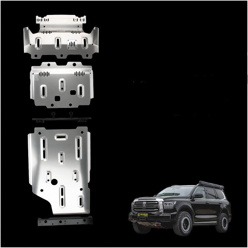 8mm Aluminium Alloy Skid Plate Kit for Tank 500 Hi4 T Hybrid Engine Transfer Case Under Carriage Protector 4X4 Mod Parts