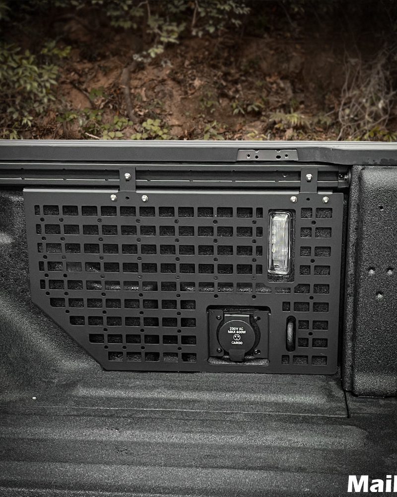 Maiker Side Bed MOLLE Panel System Cargo Storage Organizer For Jeep Gladiator JT