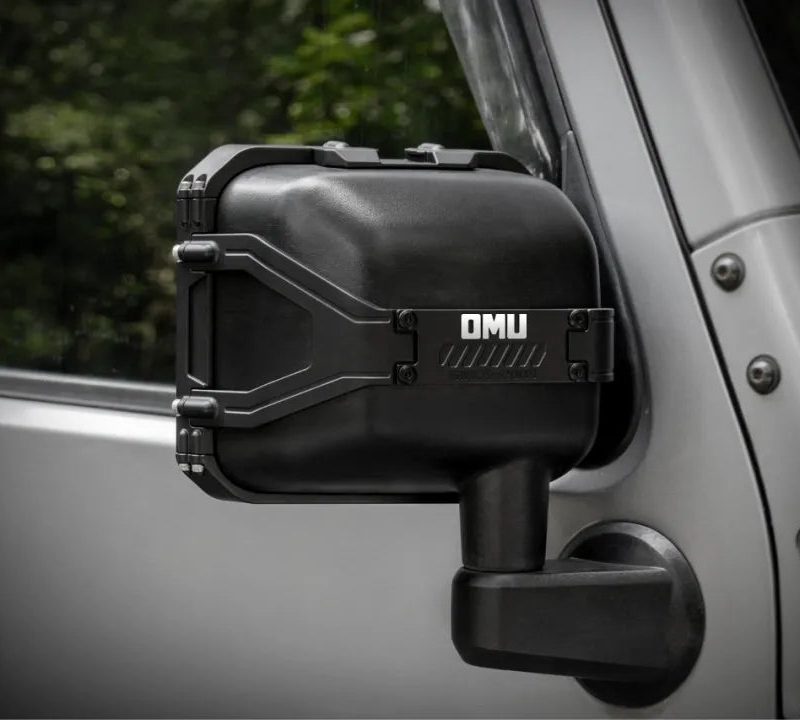 OMU Genesis Rearview Mirror Cover Rain Shield For Jeep Wrangler JK