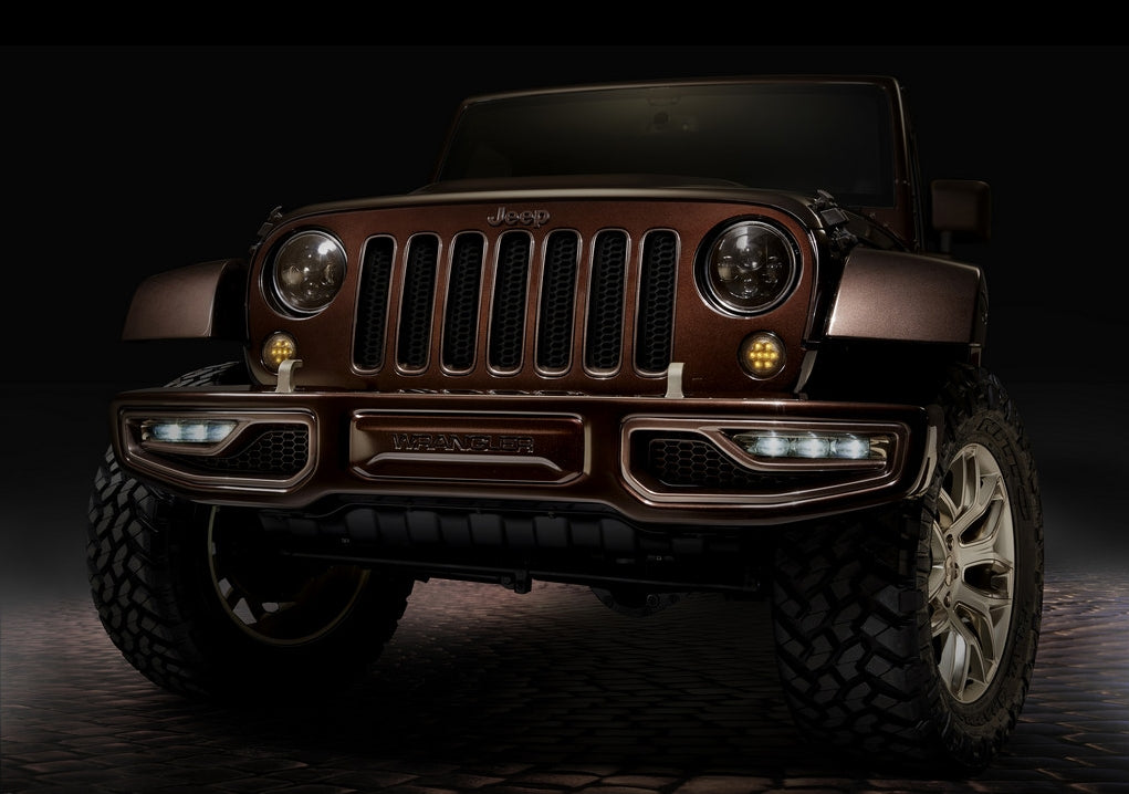 Maiker Jeep Wrangler JL steel front bumper with light tabs winch-ready