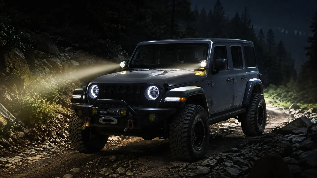 Best A-Pillar Spotlights & Ditch Lights Guide for Off-Roading | Maiker