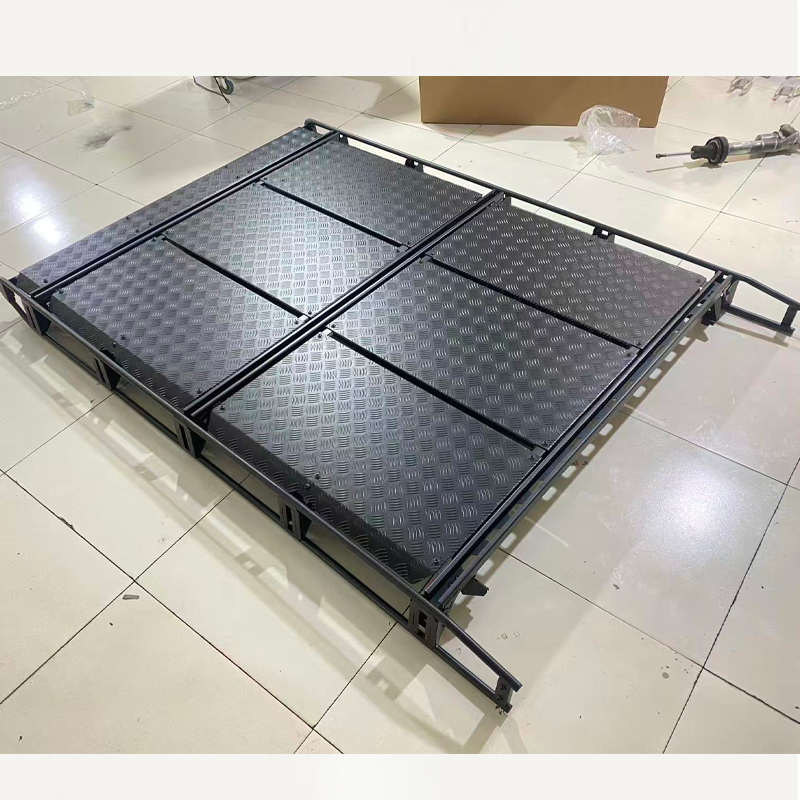 Aluminum Alloy Roof Rack Rear Ladder Stable Anti-slip Designed G-Class Outdoor Overland Cargo Luggage Carrier Off-Road Black
