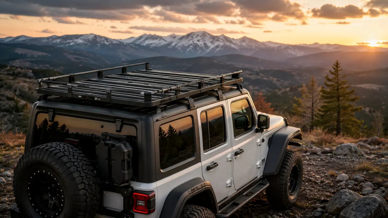 Aluminum Roof Rack for Jeep Wrangler JL & Gladiator JT | OMU Genesis