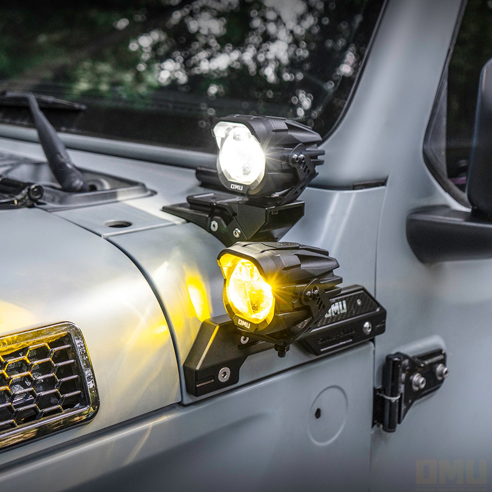 OMU Genesis A-pillar spotlight for overland modular utility lighting