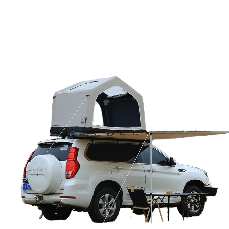 Car Roof Tent Extended Type Automatic Inflatable Quick-Opening Waterproof 3000mm Summer Use 2-3 People SUV Off-Road Camping