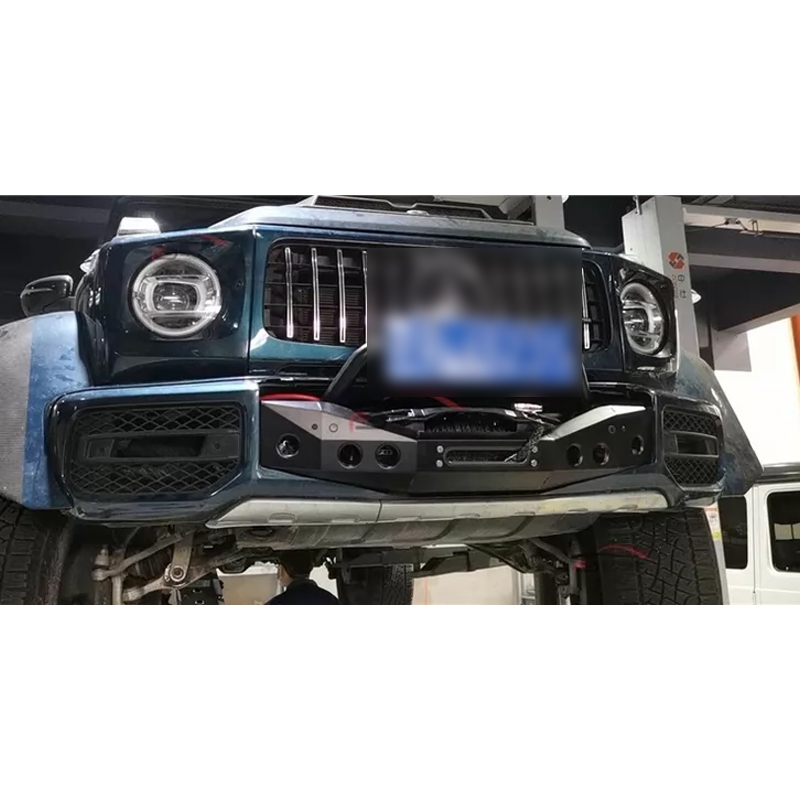 Custom Black Winch Bracket for New G-Class High Strength Steel Structure Complete Front Bumper Winch Mounting Carrier Accessory