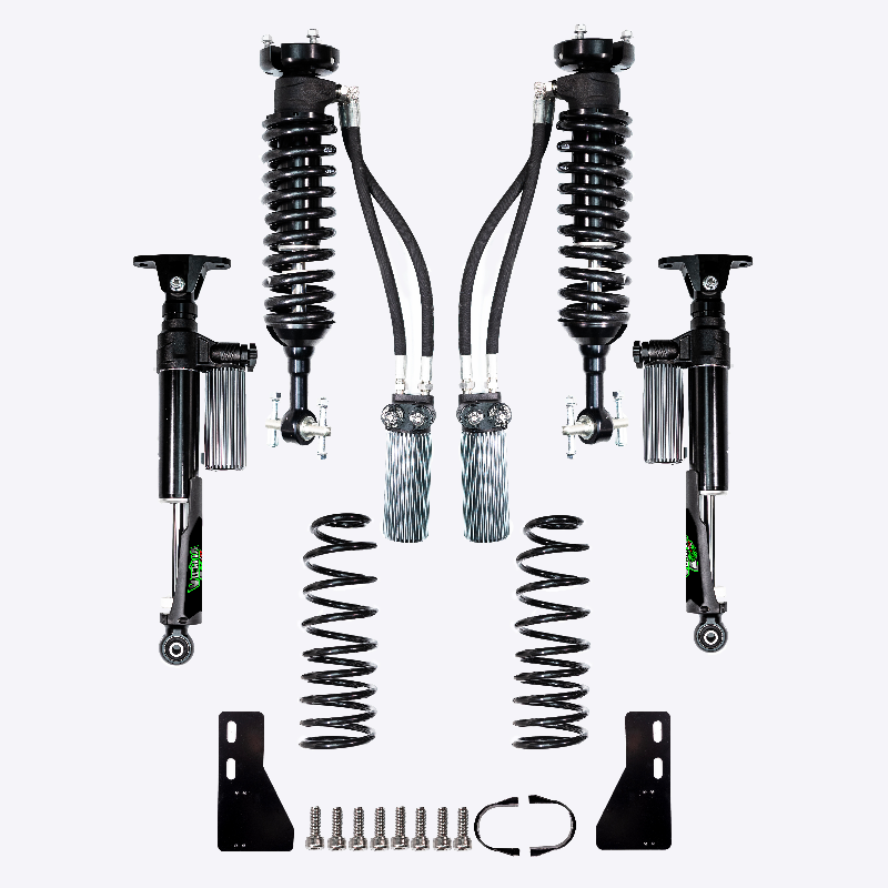 Everest Dual-loop Bidirectional Nitrogen Shock Absorber 2-3.5" Lift Kit Body Control Fits All Roads Protects Parts Color Custom