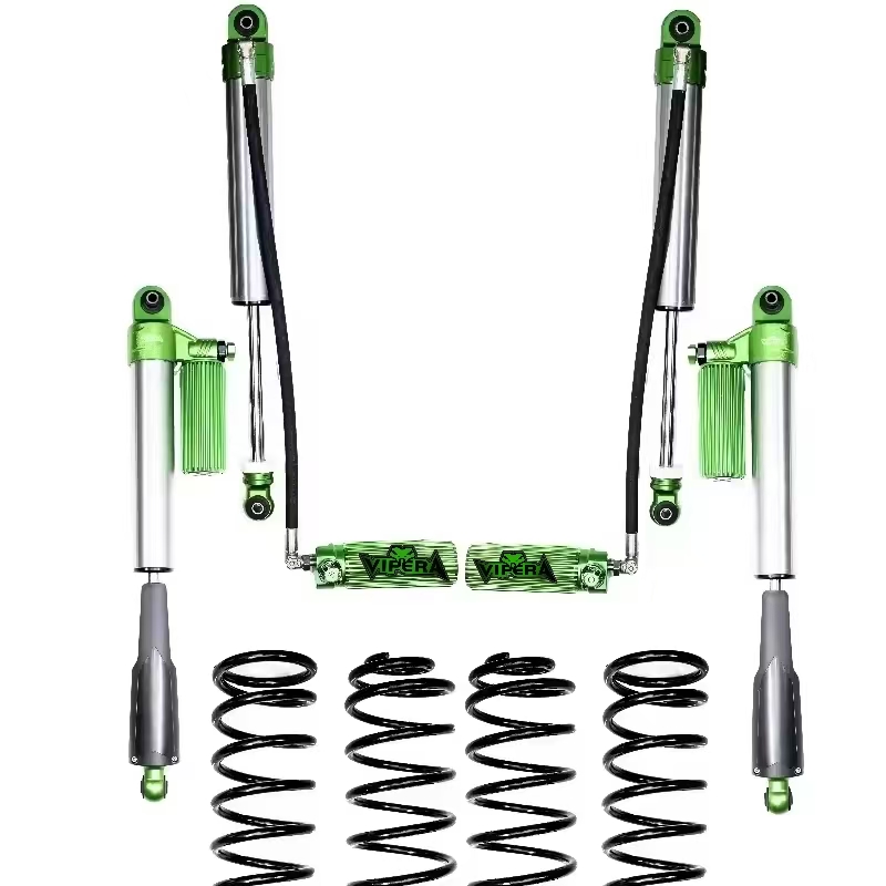 For POER Single-loop Bidirectional Nitrogen Shock Absorber 2-3.5" Lift Kit Body Control Fits Roads Protects Parts Color Custom