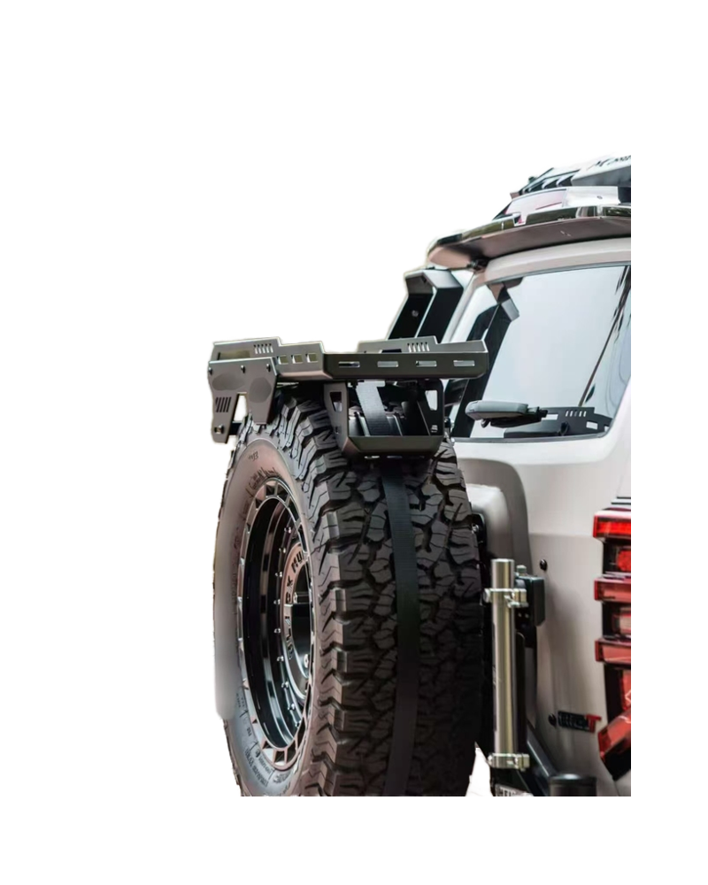 For Tank 300/400 Spare Tire Storage + Ladder + Expansion Rack Sturdy Load-Bearing Design Quick Mount for Adventure Essentials