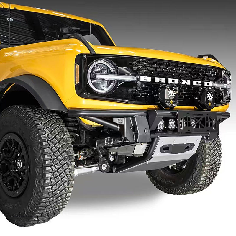 Ford Mustang High-performance Off-road Accessories high-Strength Steel Front Bumper With Light Black Front Bumper Guard.