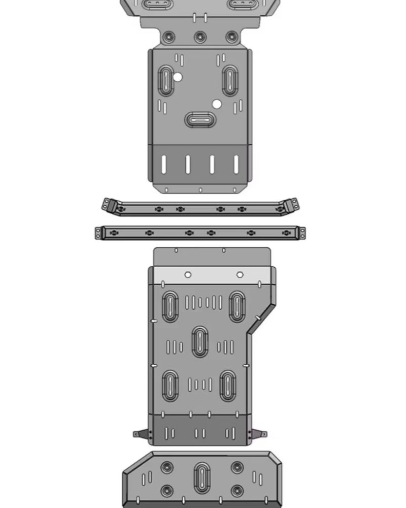 Full Package Chassis Guard Plates and Sand-Pushing Guard Plates for the New BJ40E Extended-Range Version