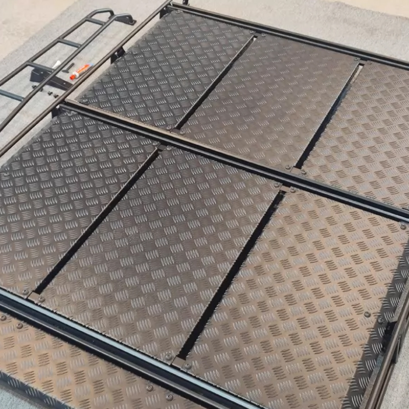 Full-Series Black Aluminum Alloy Roof Rack G-Class Reinforced Load-Bearing Rails Stable Anti-slip Outdoor Luggage Expansion Rear