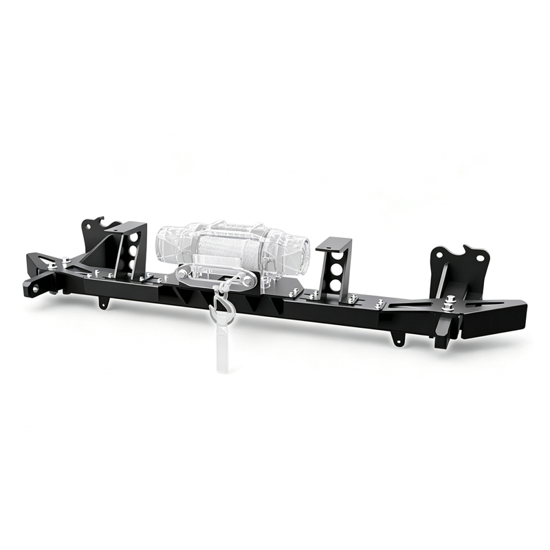 Heavy Duty Modular Winch Mount Bracket Manganese Steel Winch Tray Fit Forester Off-Road Vehicle, Without Winch & Fairlead