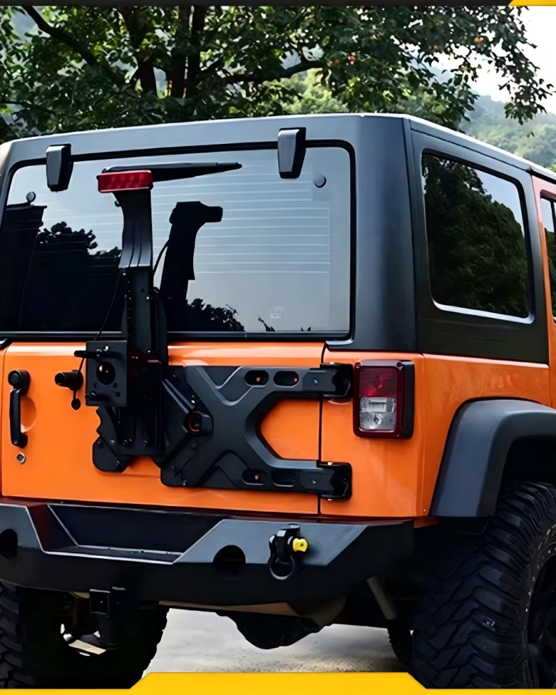 Heavy Duty Reinforced Tailgate Hinges, Spare Tire Upgrade Modification Accessories for Wrangler JK