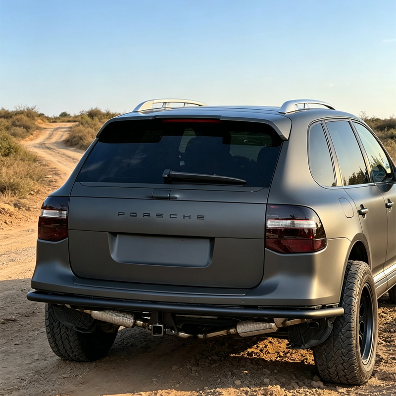 Heavy Duty Single Tube Rear Bumper Carbon Steel With or Without Mount Bracket Fits Cayenne 955 957 958.1