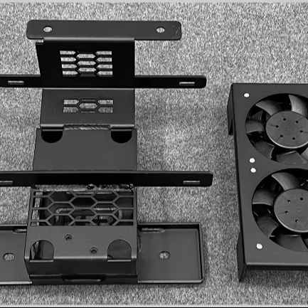 New Steel Nitrogen Tank Fan Bracket for 3500 Pickup Truck (Black) Retrofit/Upgrade Front/Rear Bumper