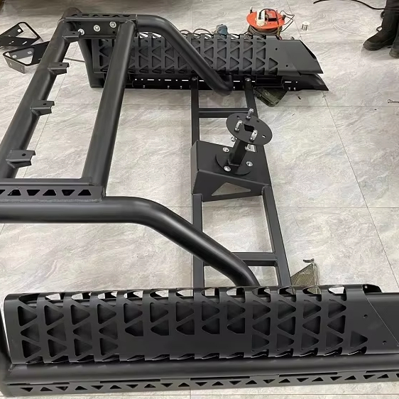 New Steel Vehicle-mounted Gantry for 4500/5500 Pickup Truck Front/Rear Bumper-Black Retrofit/Upgrade