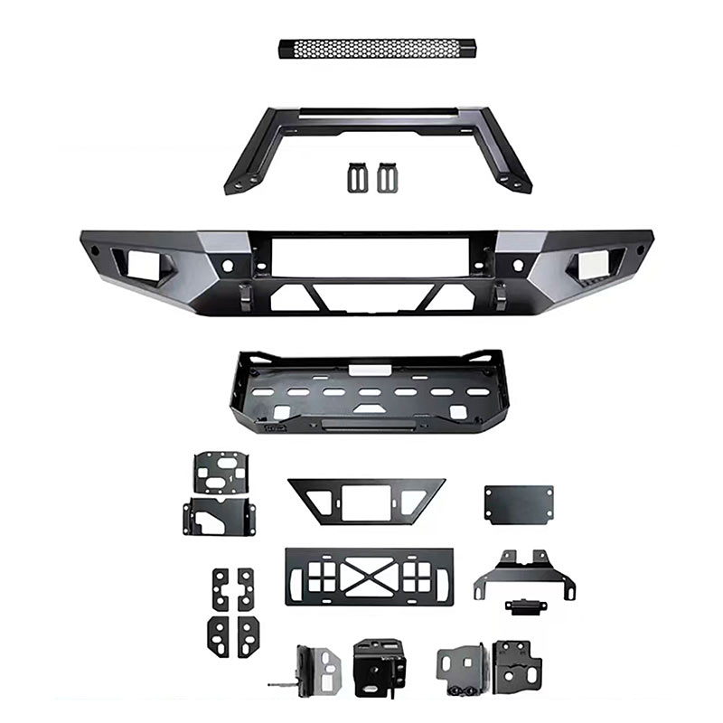 Spirited Horse Front Bumper Competition Seamless Installation Enhanced Protection high-Strength Steel Front Bumper