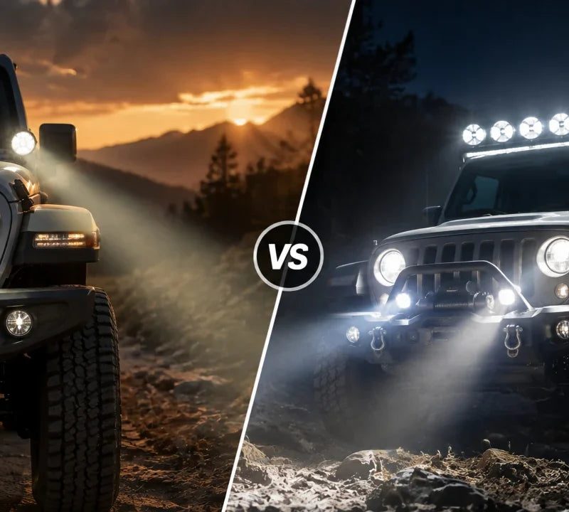 Jeep Off-Road Lighting Guide: Ditch Lights vs. Roof Lights
