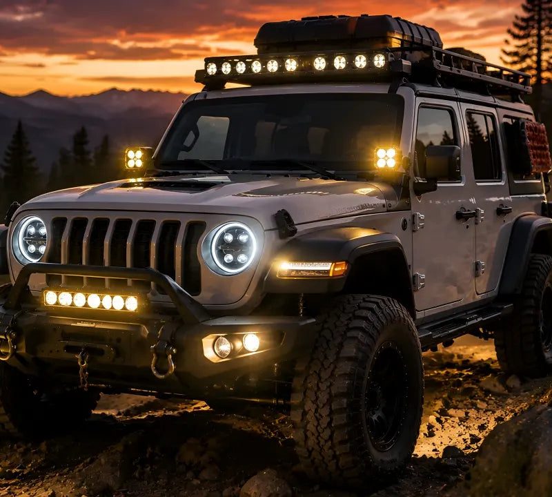 Jeep Overland Lighting Setup Guide & A-Pillar Lights | Maiker Auto