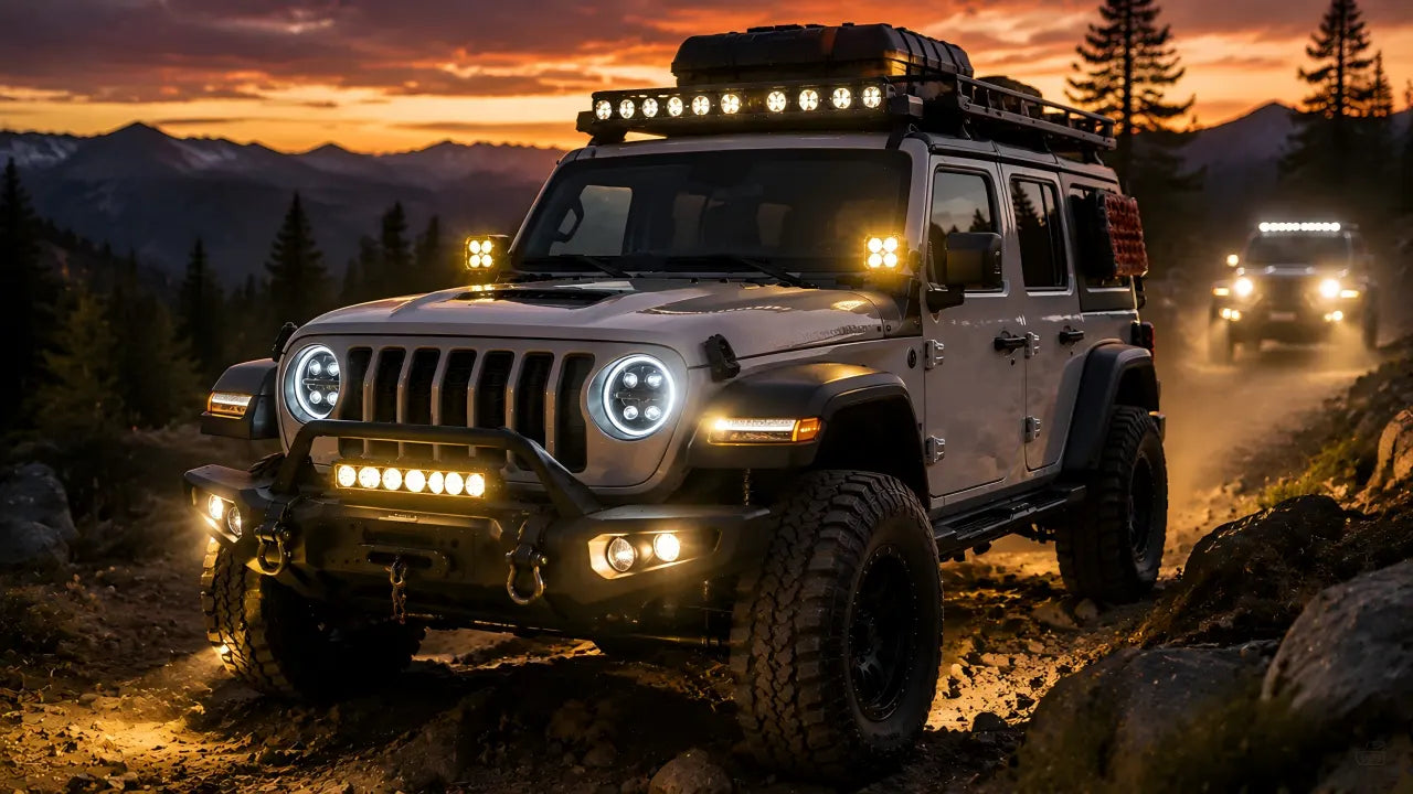 Jeep Overland Lighting Setup Guide & A-Pillar Lights | Maiker Auto