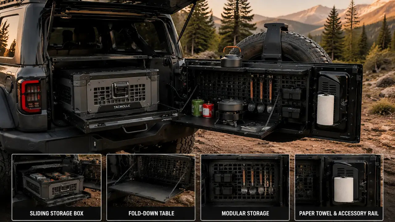 Jeep Tailgate Storage Guide: Cargo Basket & Storage Box | Maiker Auto