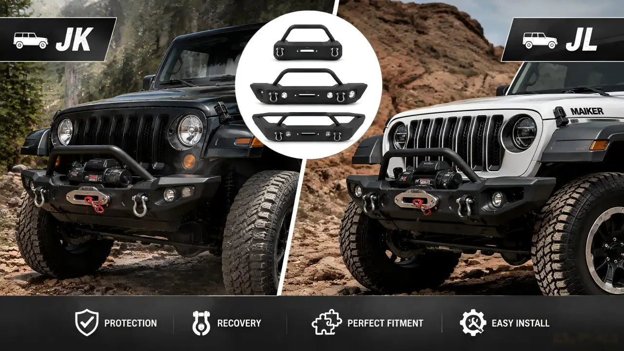 Jeep Wrangler Front Bumper Fitment Guide: JK vs JL