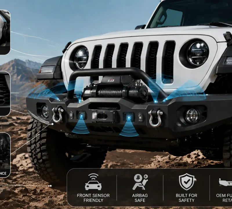Jeep Wrangler Front Bumper Safety and Airbag Compatibility