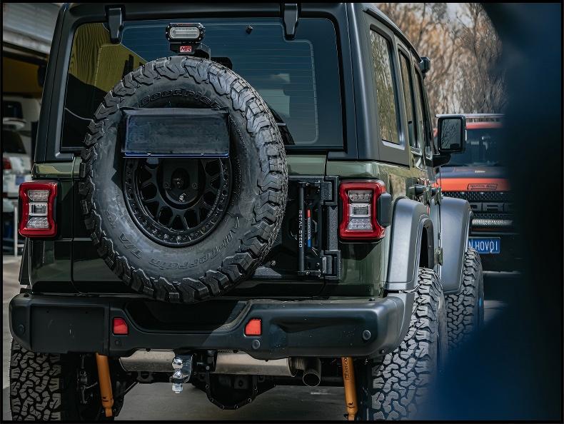 Lightweight Aluminum Alloy Off Road Rear Bumper Protector Guard Kit for Wrangler JL 2018 to 2026 2/4 Door SUV Mod Parts