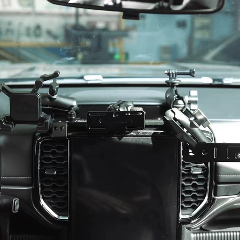 Multi-function High Rigidity Console Extension Bracket for Ranger Wildtrak Aluminum-Magnesium Alloy Shockproof Interior Parts